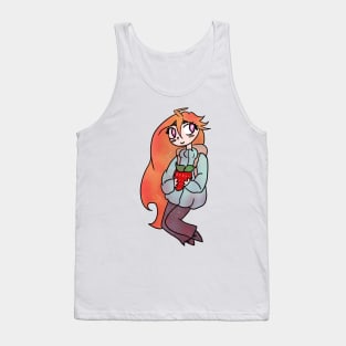 Celeste Protagonist Madeline Strawberry Sticker and Others Tank Top